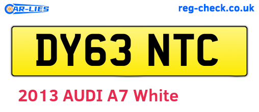 DY63NTC are the vehicle registration plates.