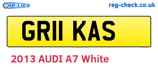 GR11KAS are the vehicle registration plates.