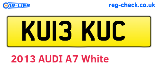 KU13KUC are the vehicle registration plates.