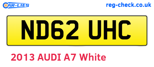 ND62UHC are the vehicle registration plates.