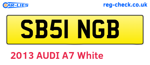 SB51NGB are the vehicle registration plates.