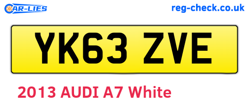 YK63ZVE are the vehicle registration plates.