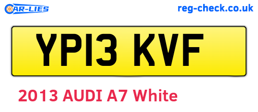 YP13KVF are the vehicle registration plates.