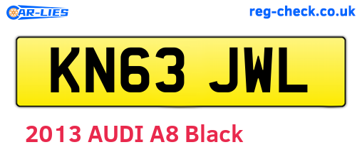 KN63JWL are the vehicle registration plates.