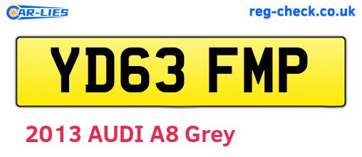 YD63FMP are the vehicle registration plates.