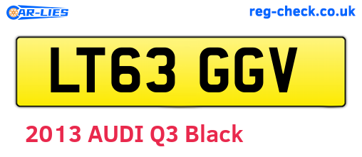 LT63GGV are the vehicle registration plates.