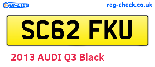 SC62FKU are the vehicle registration plates.
