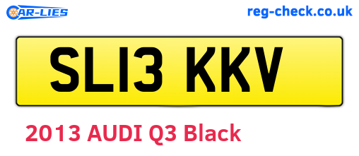 SL13KKV are the vehicle registration plates.