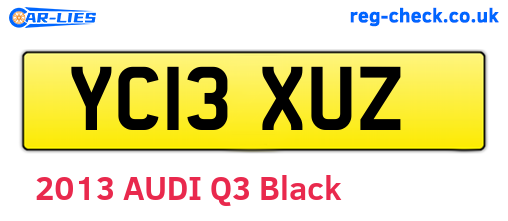 YC13XUZ are the vehicle registration plates.