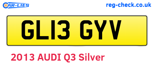 GL13GYV are the vehicle registration plates.