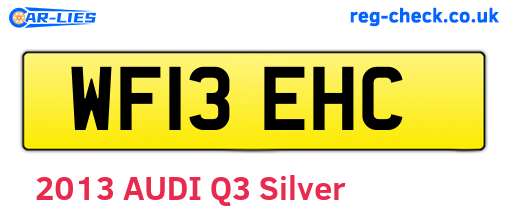 WF13EHC are the vehicle registration plates.
