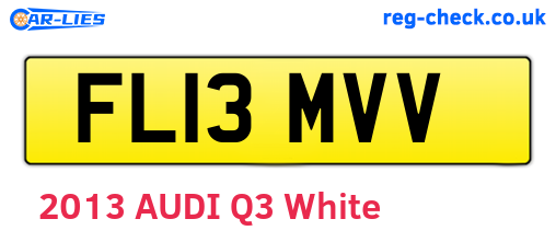 FL13MVV are the vehicle registration plates.