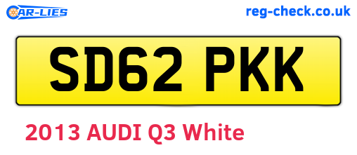 SD62PKK are the vehicle registration plates.
