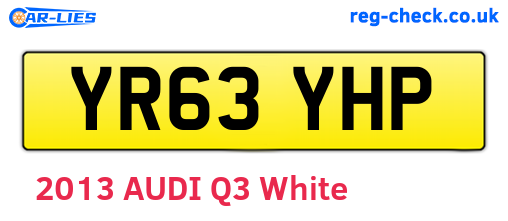YR63YHP are the vehicle registration plates.