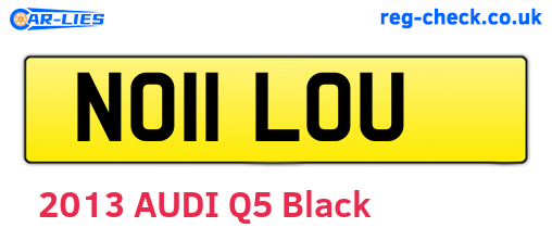 NO11LOU are the vehicle registration plates.