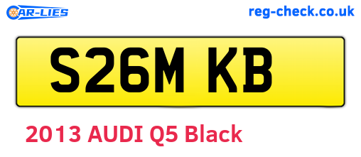 S26MKB are the vehicle registration plates.