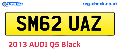 SM62UAZ are the vehicle registration plates.