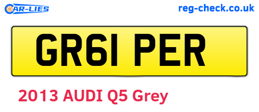 GR61PER are the vehicle registration plates.