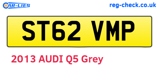 ST62VMP are the vehicle registration plates.
