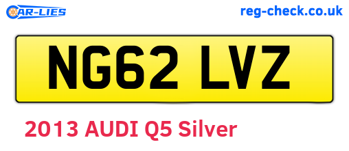 NG62LVZ are the vehicle registration plates.