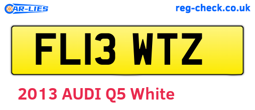 FL13WTZ are the vehicle registration plates.