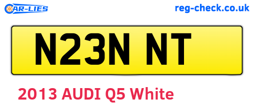 N23NNT are the vehicle registration plates.