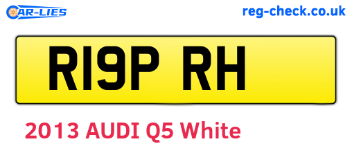 R19PRH are the vehicle registration plates.