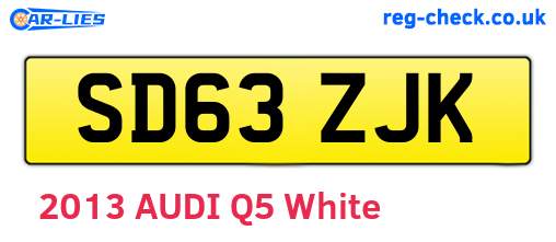 SD63ZJK are the vehicle registration plates.