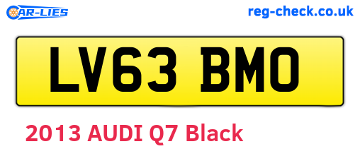 LV63BMO are the vehicle registration plates.