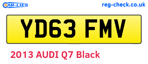 YD63FMV are the vehicle registration plates.