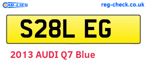 S28LEG are the vehicle registration plates.
