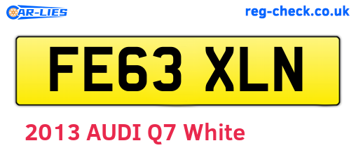 FE63XLN are the vehicle registration plates.