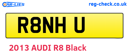 R8NHU are the vehicle registration plates.