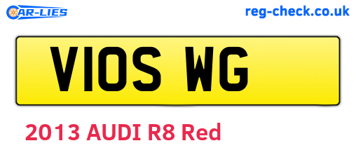 V10SWG are the vehicle registration plates.