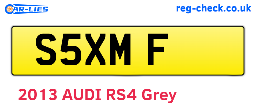 S5XMF are the vehicle registration plates.