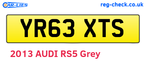 YR63XTS are the vehicle registration plates.