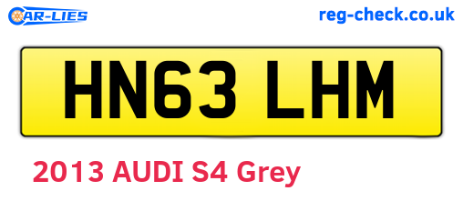 HN63LHM are the vehicle registration plates.