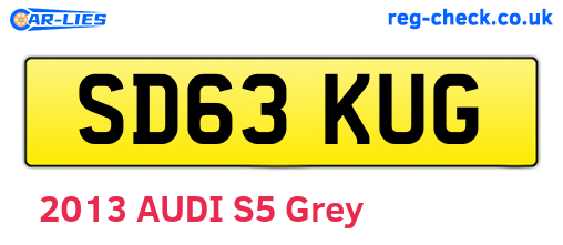 SD63KUG are the vehicle registration plates.