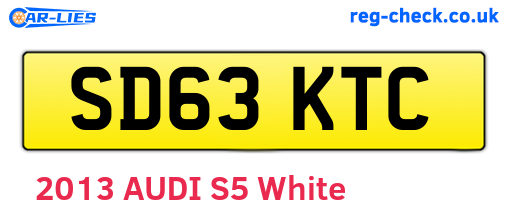 SD63KTC are the vehicle registration plates.