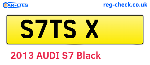 S7TSX are the vehicle registration plates.