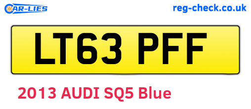 LT63PFF are the vehicle registration plates.