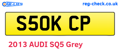 S50KCP are the vehicle registration plates.