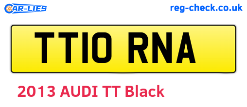 TT10RNA are the vehicle registration plates.