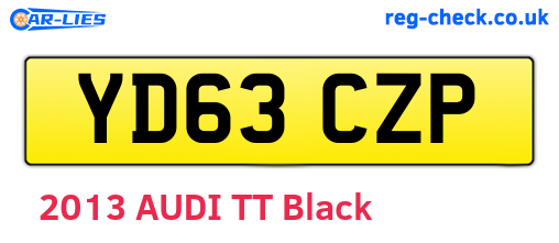 YD63CZP are the vehicle registration plates.