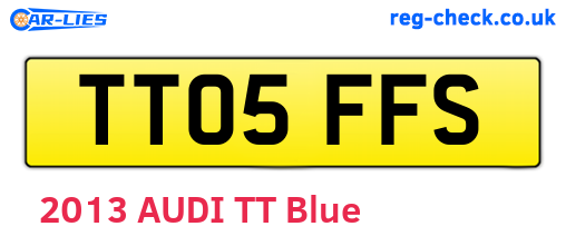 TT05FFS are the vehicle registration plates.