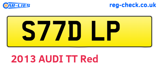 S77DLP are the vehicle registration plates.