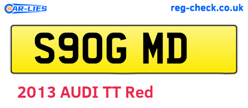 S90GMD are the vehicle registration plates.
