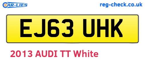EJ63UHK are the vehicle registration plates.