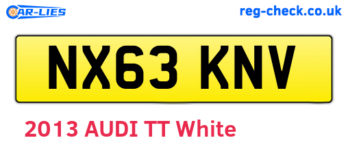 NX63KNV are the vehicle registration plates.