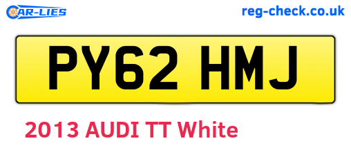 PY62HMJ are the vehicle registration plates.
